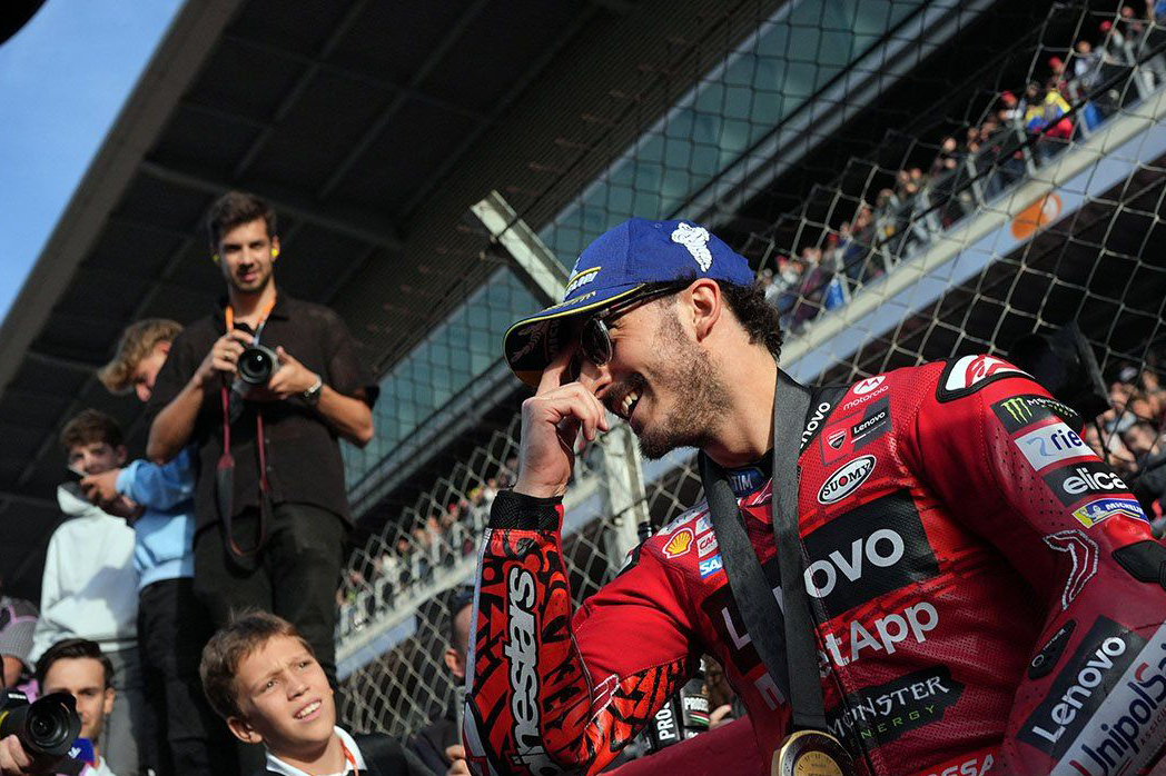 Bagnaia dan Marquez jajal Desmosedici GP Bagnaia dan Marquez jajal Desmosedici GP
