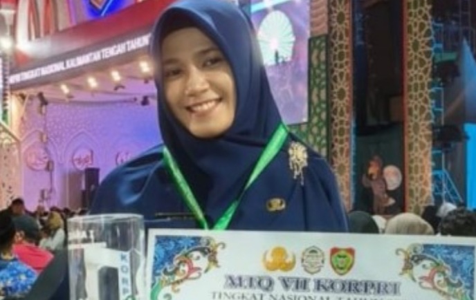 Adila Putri, Guru MAN Tebing Tinggi Sumut raih Juara 1 MTQ Korpri Tingkat Nasional 2024