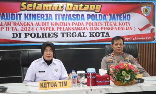 Tingkatkan pengawasan anggota, Tim Itwasda Polda Jateng gelar audit di Polres Tegal Kota Tingkatkan pengawasan anggota, Tim Itwasda Polda Jateng gelar audit di Polres Tegal Kota