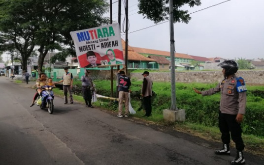 Masa Tenang, Polres Semarang beri pengamanan penertiban APK