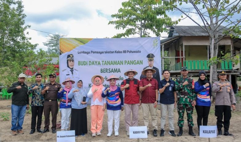 Lapas Pohuwato jalankan program budidaya tanaman pangan Lapas Pohuwato jalankan program budidaya tanaman pangan