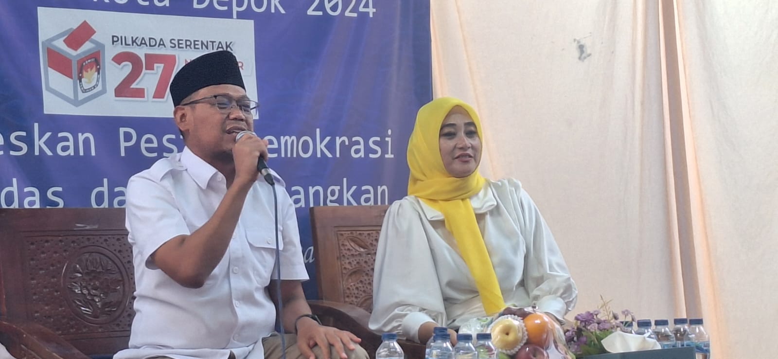 Survai Pilkada Depok paslon Imam Budi & Ririn Arafiq unggul 51,7% Survai Pilkada Depok paslon Imam Budi & Ririn Arafiq unggul 51,7%