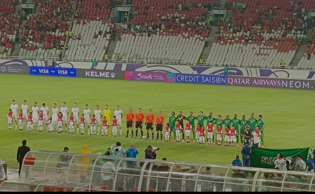 Babak Pertama: Timnas Indonesia ungguli Arab Saudi 1-0 berkat gol Marselino Ferdinan Babak Pertama: Timnas Indonesia ungguli Arab Saudi 1-0 berkat gol Marselino Ferdinan