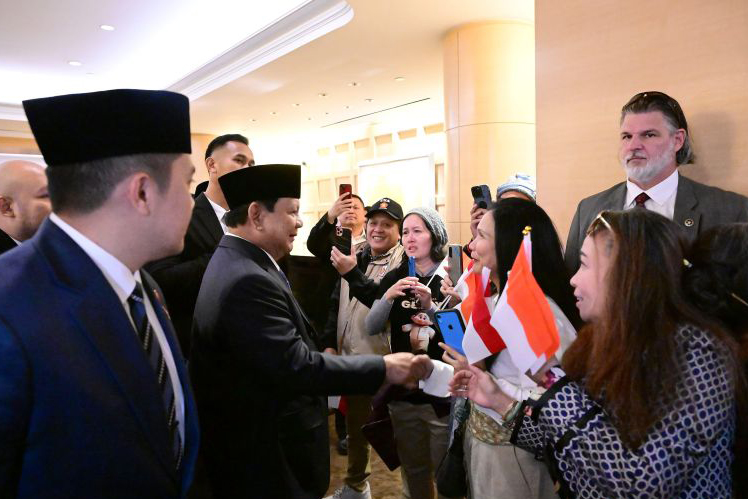 Kedatangan Prabowo di Washington DC disambut meriah diaspora Indonesia Kedatangan Prabowo di Washington DC disambut meriah diaspora Indonesia
