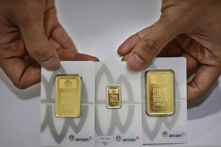 Harga emas Antam naik ke angka Rp1,491 juta per gram pada Selasa Harga emas Antam naik ke angka Rp1,491 juta per gram pada Selasa