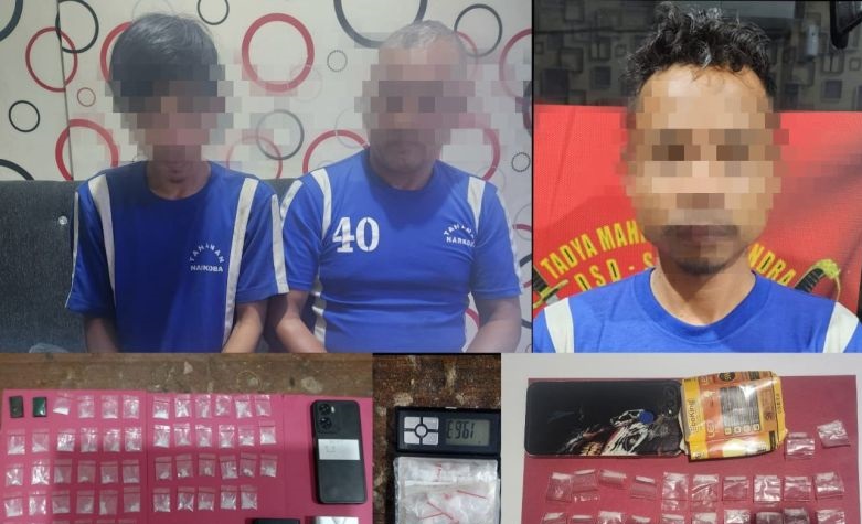 Polres Sukabumi Kota tangkap tiga kurir sabu di dua lokasi berbeda Polres Sukabumi Kota tangkap tiga kurir sabu di dua lokasi berbeda