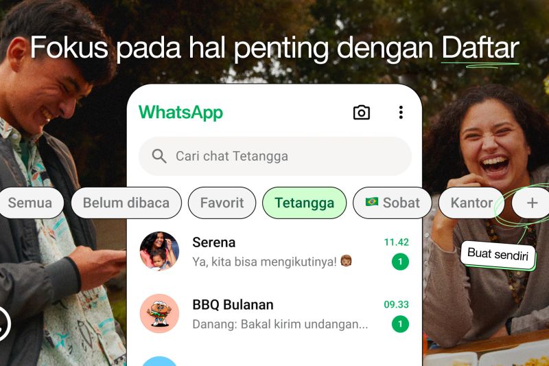WhatsApp hadirkan fitur List tingkatkan pengalaman pencarian chat