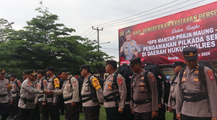 700 personil Polres Serang dikerahkan amankan TPS mulai Minggu 24 November 700 personil Polres Serang dikerahkan amankan TPS mulai Minggu 24 November