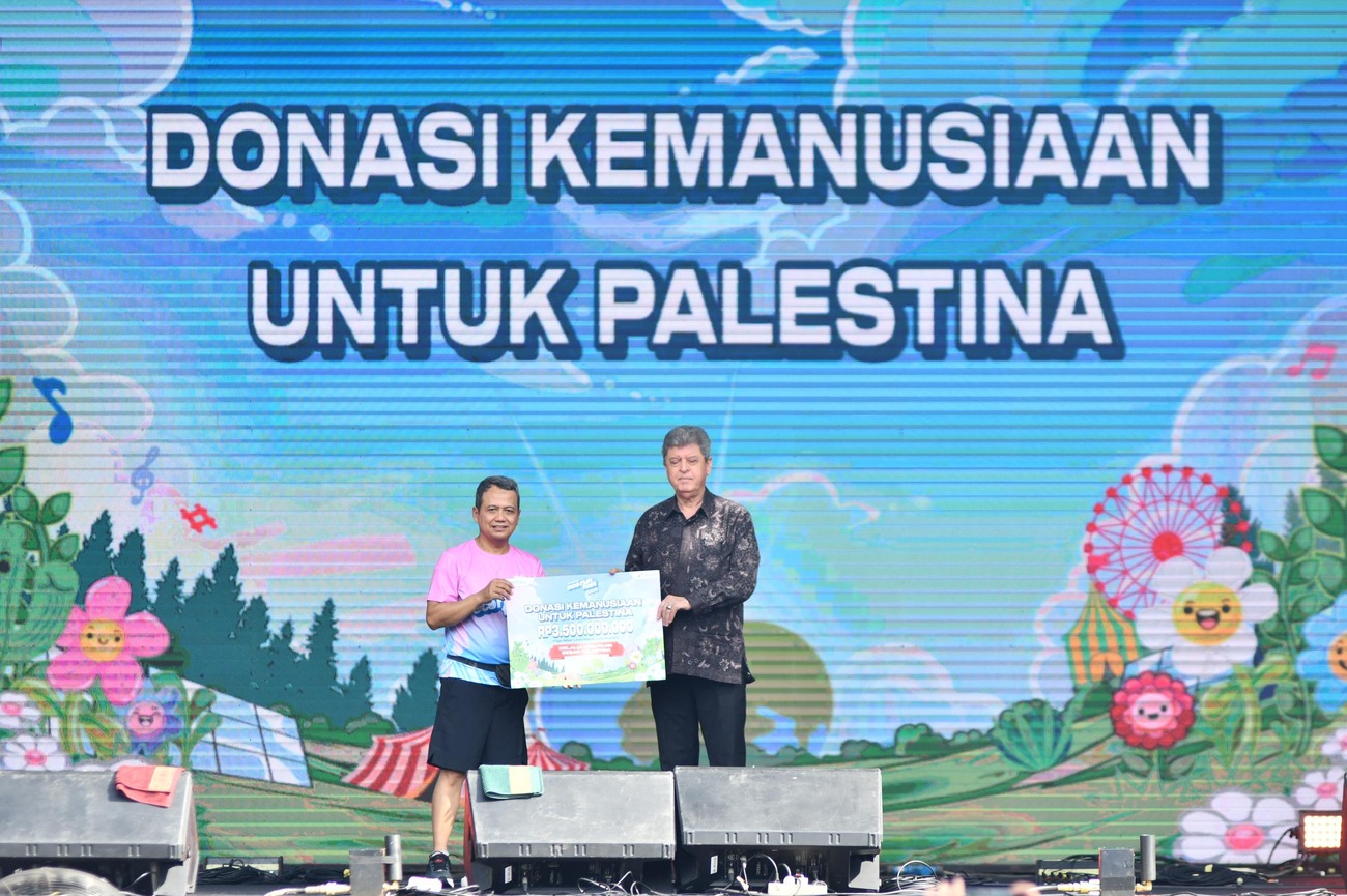 Donasi Pertamina Eco RunFest 2024 untuk Palestina