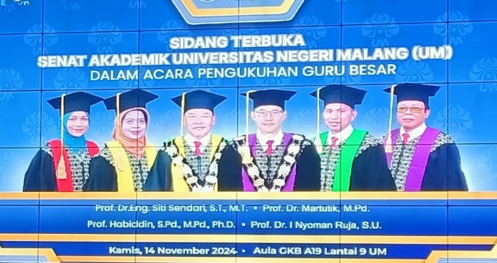 UM kukuhkan 4 dosen terbaik jadi guru besar UM kukuhkan 4 dosen terbaik jadi guru besar
