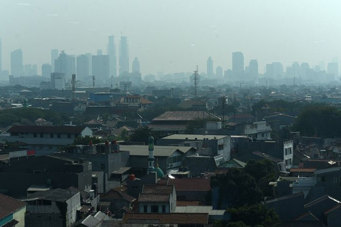 Kualitas udara Jakarta tidak sehat pada Minggu pagi Kualitas udara Jakarta tidak sehat pada Minggu pagi