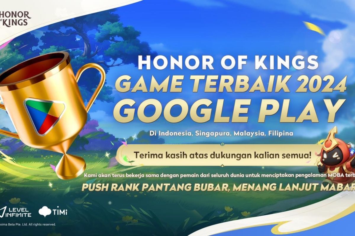 Honor of Kings dinobatkan sebagai gim terbaik Google Play di ASEAN