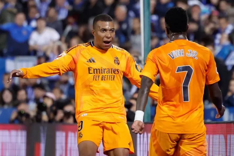 Real Madrid naik ke posisi dua setelah menang telak 3-0 atas Leganes