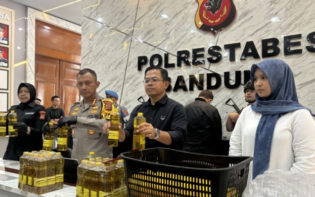 Polrestabes Bandung bongkar praktik produksi MinyaKita palsu Polrestabes Bandung bongkar praktik produksi MinyaKita palsu