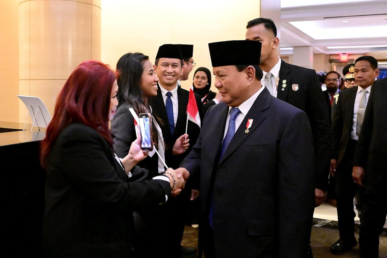 Masyarakat Indonesia sambut hangat Prabowo di Washington DC