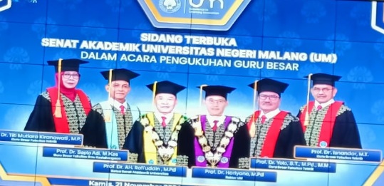 UM kukuhkan 3 profesor Fakultas Teknik dan 1 profesor Fakultas Keolahragaan UM kukuhkan 3 profesor Fakultas Teknik dan 1 profesor Fakultas Keolahragaan