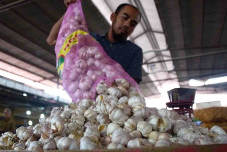 Harga bawang putih naik menjadi Rp41.590 per kg pada Senin