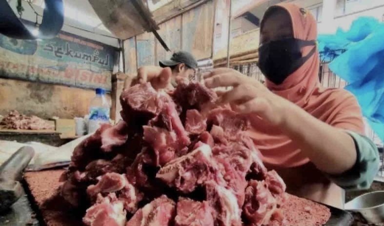 Harga pangan Jumat, daging sapi menjadi Rp131.300 per kg