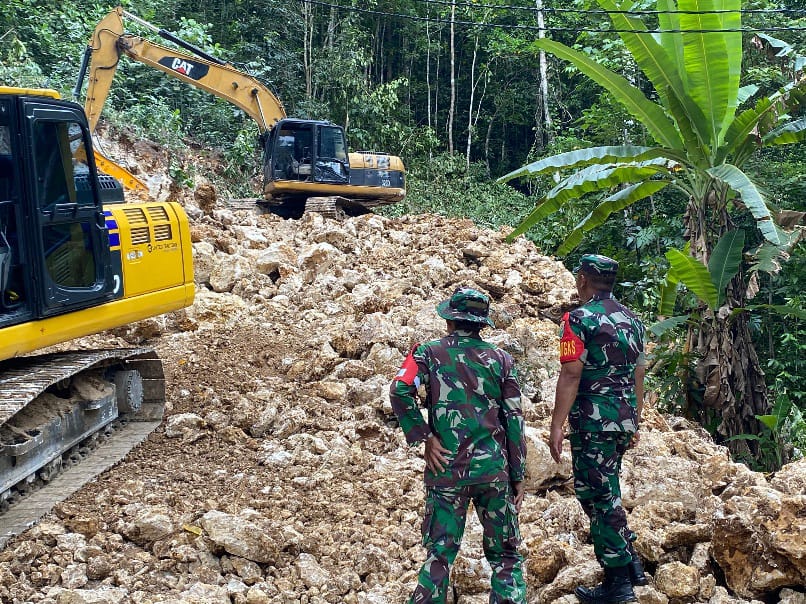TMMD ke-122 Kodim 1805/Raja Ampat dorong pembangunan infrastruktur dan kesra