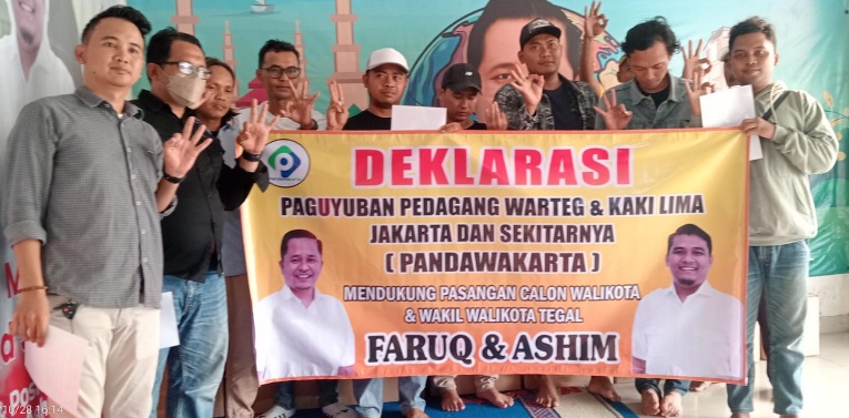 Pandawakarta deklarasi dukung paslon Faruq - Ashim di Pilwakot Tegal Pandawakarta deklarasi dukung paslon Faruq - Ashim di Pilwakot Tegal