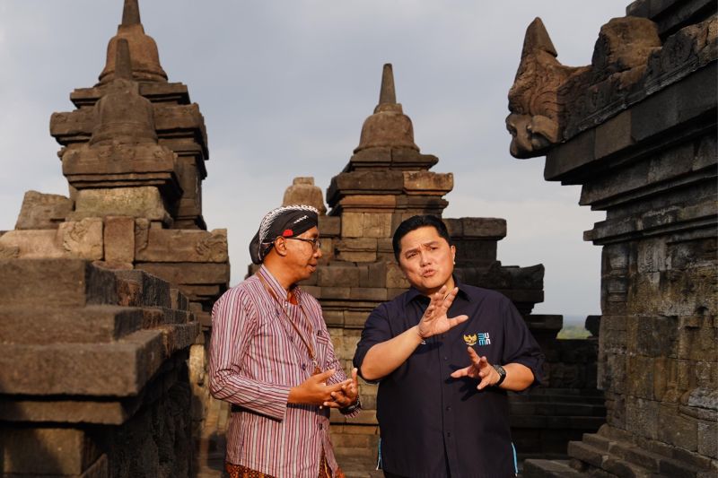 Erick Thohir pastikan Borobudur dikelola berbasis budaya dan edukasi Erick Thohir pastikan Borobudur dikelola berbasis budaya dan edukasi