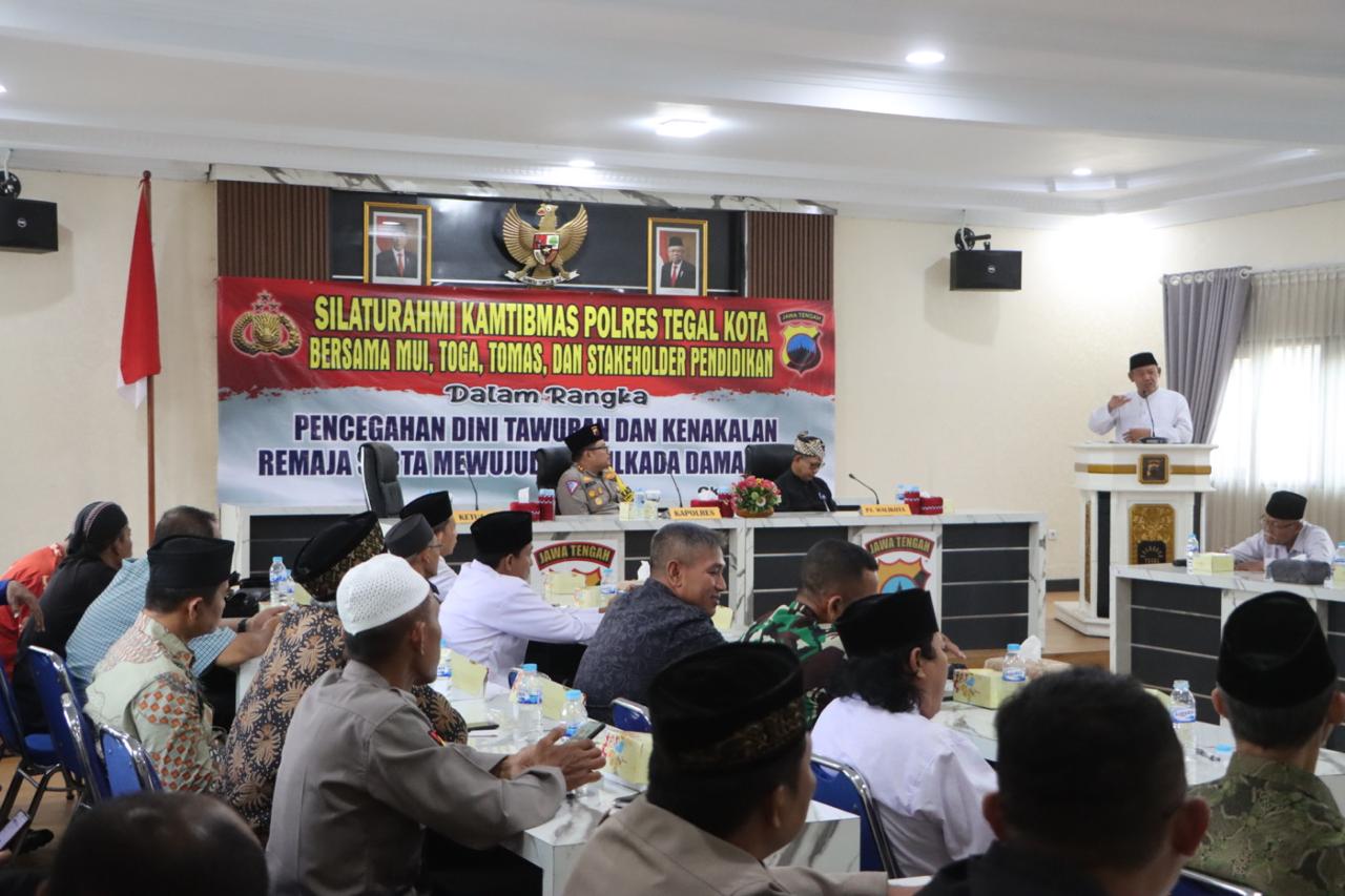 Cegah tawuran, Polres Tegal Kota gandeng tokoh agama dan masyarakat Cegah tawuran, Polres Tegal Kota gandeng tokoh agama dan masyarakat