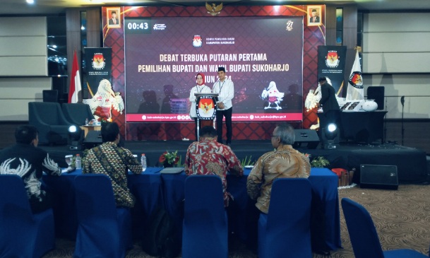 Debat calon putaran pertama Pilkada Sukoharjo pekan ketiga Bulan Oktober