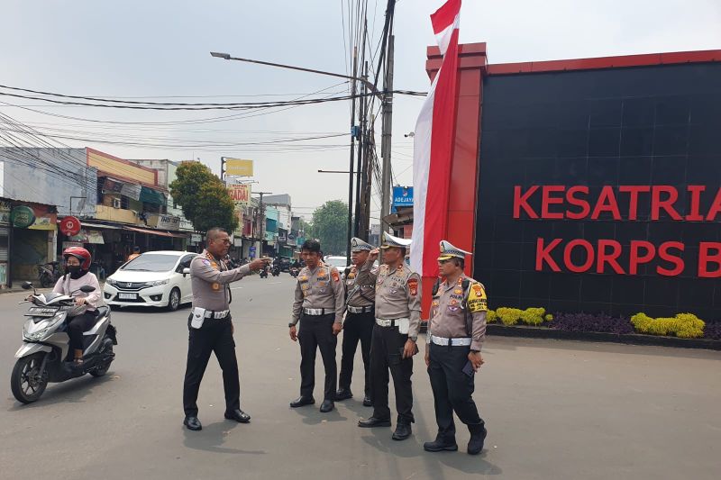 330 personel gabungan dikerahkan untuk atur lalu lintas di Mako Brimob Depok