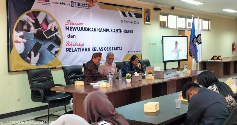 Perangi hoaks, FIB Undip gelar workshop dan kuliah anti-hoaks Perangi hoaks, FIB Undip gelar workshop dan kuliah anti-hoaks