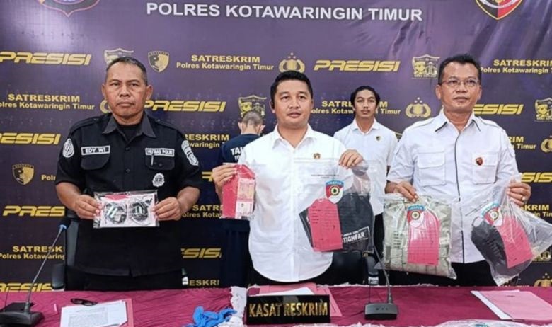 Polres Kotim tangkap eks karyawan Alfamart bobol brankas tempat kerja
