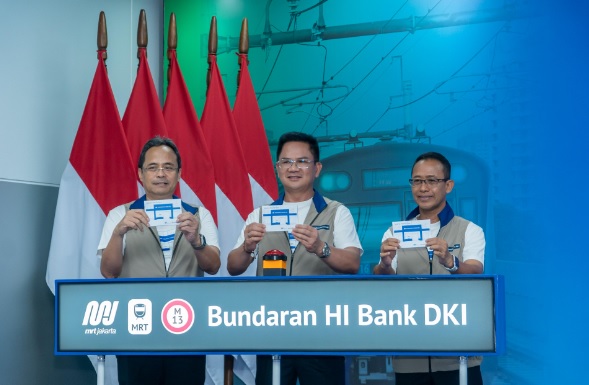 Sinergi Bank DKI dan MRT Jakarta resmikan penamaan Stasiun Bundaran HI Bank DKI
