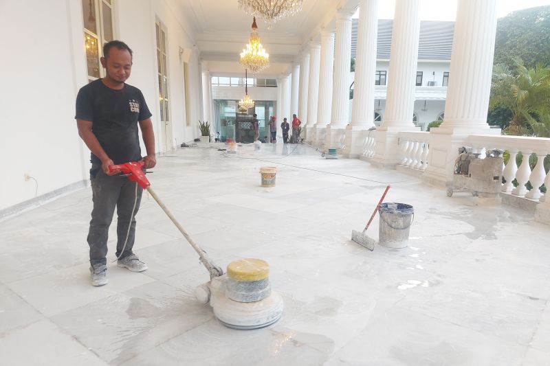 Istana Kepresidenan Jakarta bersolek sambut Prabowo Istana Kepresidenan Jakarta bersolek sambut Prabowo