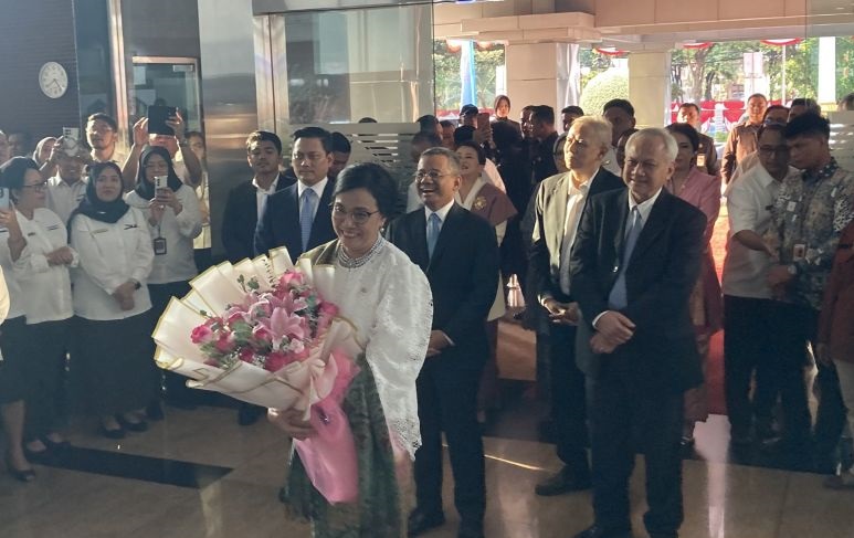 Canda Sri Mulyani soal sertijab menkeu dan wamenkeu