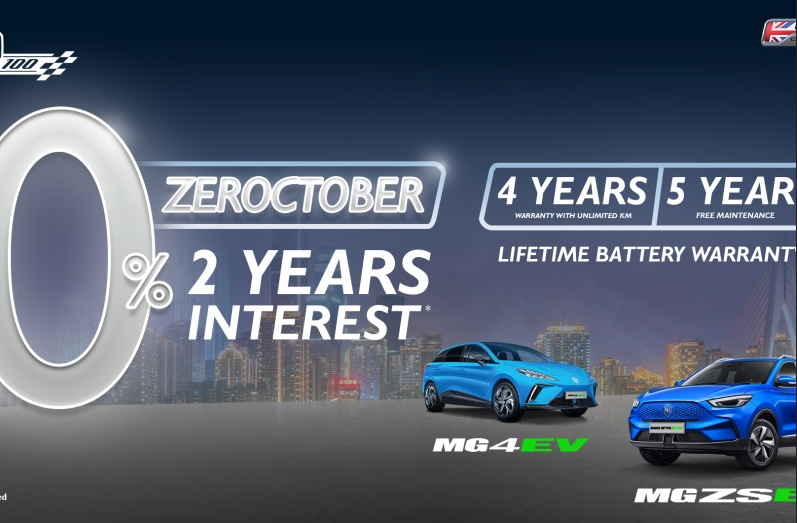 Khusus bulan Oktober, MG beri cicilan 0 persen untuk ICE, hybrid, EV