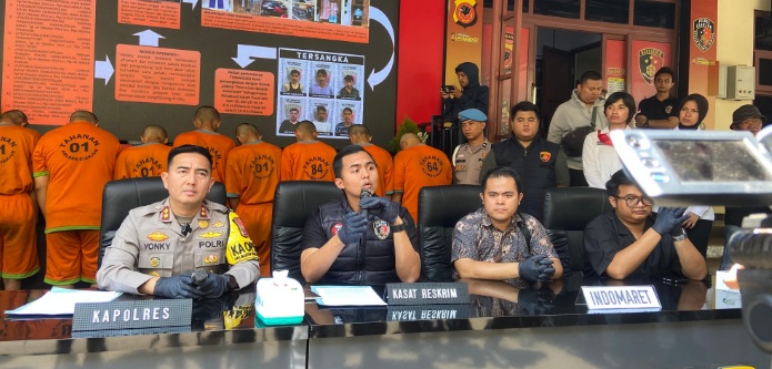 Polres Cianjur amankan enam pelaku curas minimarket Polres Cianjur amankan enam pelaku curas minimarket
