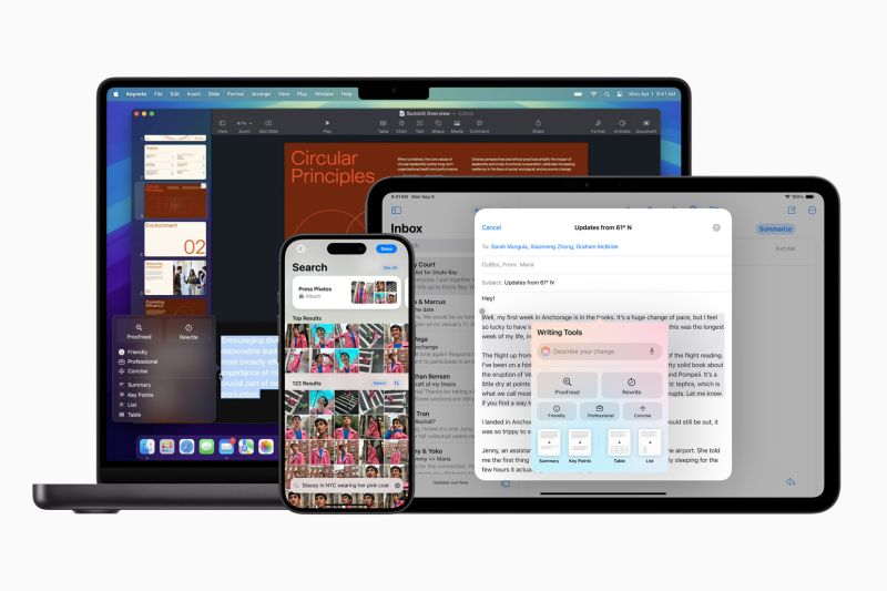 Apple Intelligence versi stabil hadir di iPhone,iPad, dan Mac Apple Intelligence versi stabil hadir di iPhone,iPad, dan Mac
