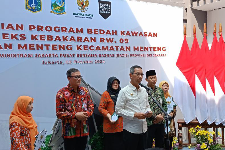 20 kunci rumah renovasi diserahkan ke korban kebakaran Menteng