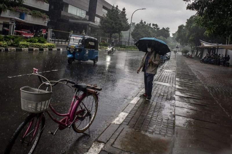 BMKG: Dua wilayah Jakarta diguyur hujan pada Rabu sore hingga malam