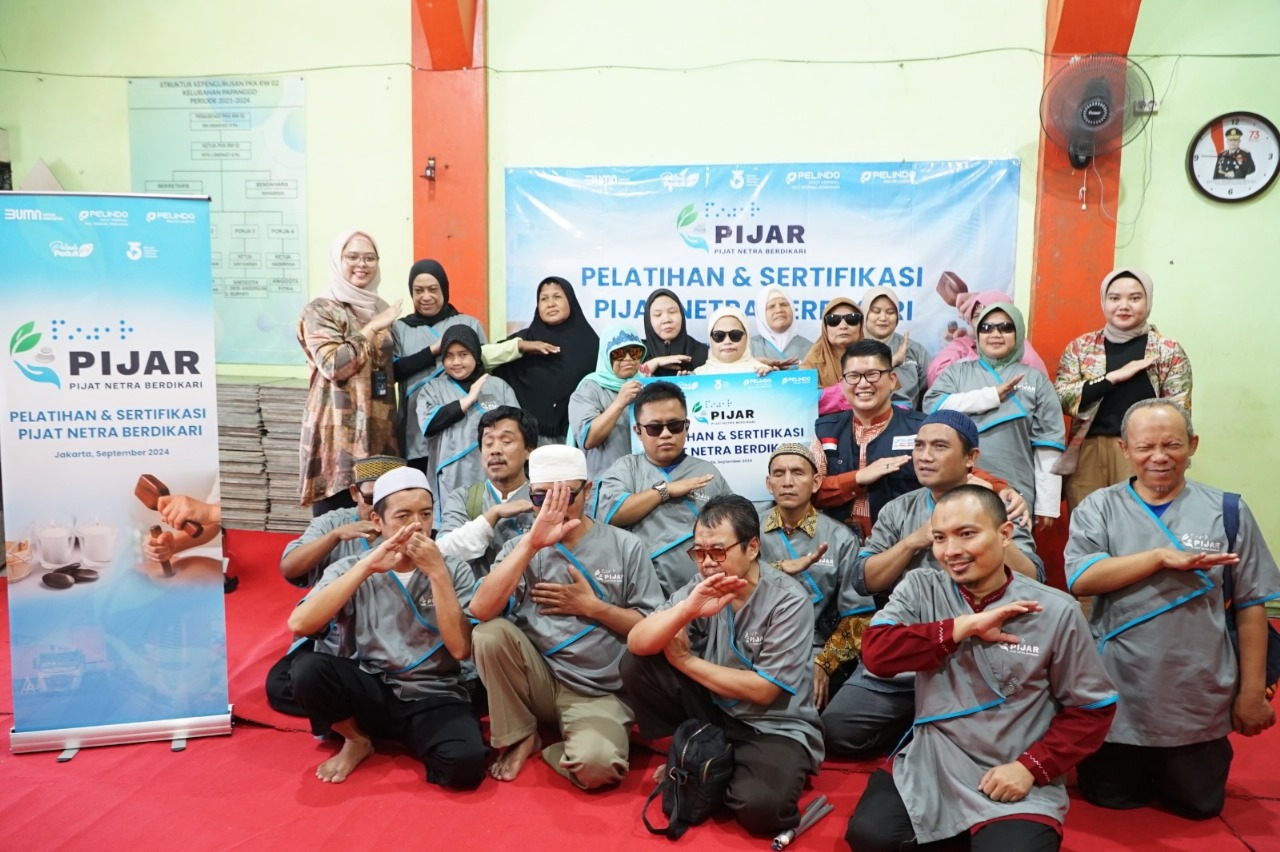 SPSL dan IPCC latih memijat bagi tuna netra Jakut melalui Program Pijar