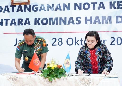 TNI-Komnas HAM kerja sama peningkatan pemajuan dan perlindungan HAM TNI-Komnas HAM kerja sama peningkatan pemajuan dan perlindungan HAM