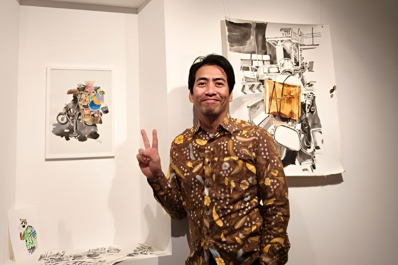 Ilustrator Indonesia Emte gelar pameran tunggal di Jerman Ilustrator Indonesia Emte gelar pameran tunggal di Jerman