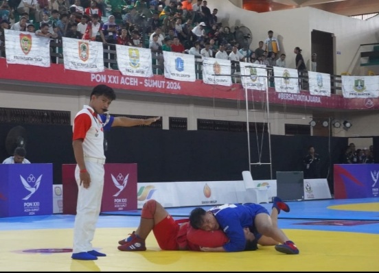 Atlet Jabar raih 3 emas di cabor sambo Atlet Jabar raih 3 emas di cabor sambo