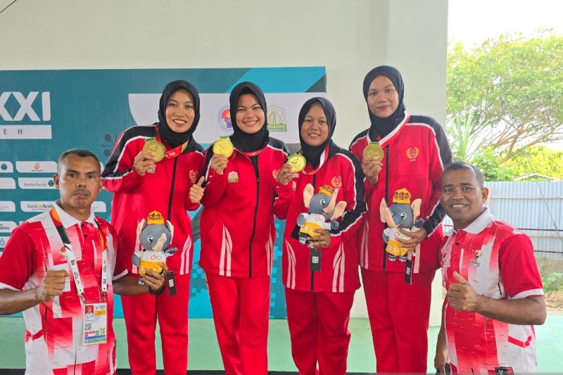 Aceh keluar sebagai juara umum pertama PON pada cabang petanque Aceh keluar sebagai juara umum pertama PON pada cabang petanque