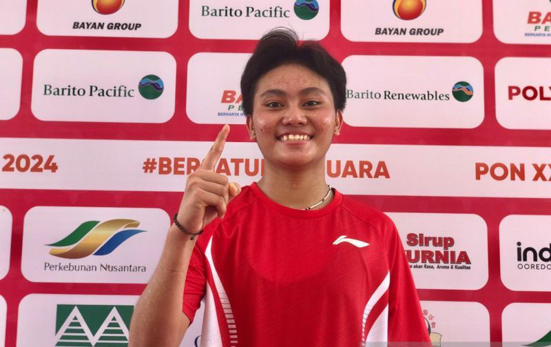 Sausan Dwi Ramadhani sangat lega mengantar emas untuk Jateng