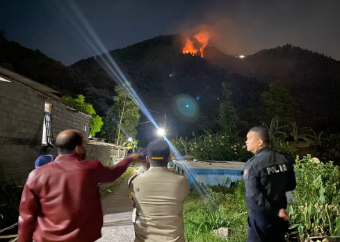 Kebakaran hutan di Gunung Telomoyo berhasil dipadamkan Kebakaran hutan di Gunung Telomoyo berhasil dipadamkan