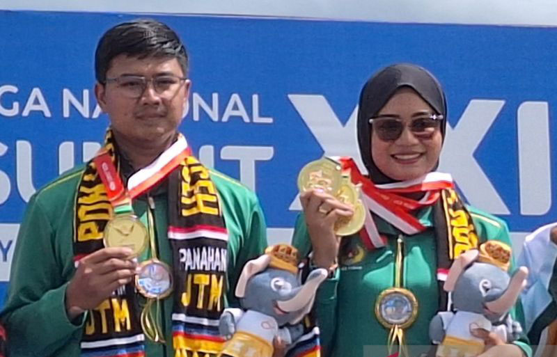 Panahan - Diananda dan Riau Ega beri emas kedua Jatim hari ini