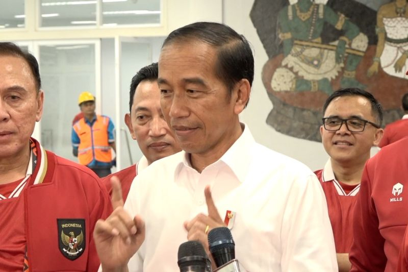 Presiden Jokowi apresiasi hasil pertandingan timnas sepakbola Indonesia melawan Arab Saudi di Kualifikasi Piala Dunia 2026 zona Asia Presiden Jokowi apresiasi hasil pertandingan timnas sepakbola Indonesia melawan Arab Saudi di Kualifikasi Piala Dunia 2026 zona Asia