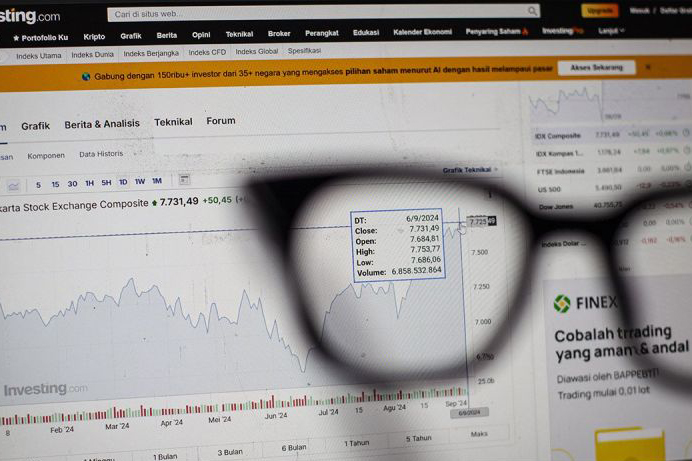 IHSG Jumat dibuka melemah 94,55 poin