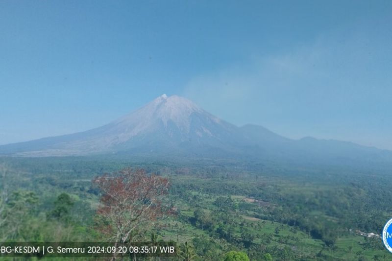Gunung Semeru erupsi hingga sembilan kali pada Jumat pagi Gunung Semeru erupsi hingga sembilan kali pada Jumat pagi