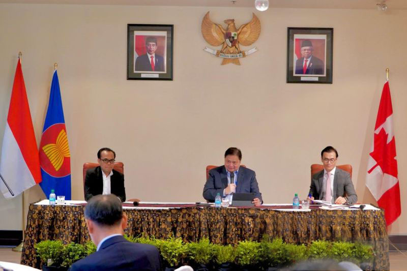 Airlangga bahas tantangan ekonomi RI dengan para pengusaha di Kanada